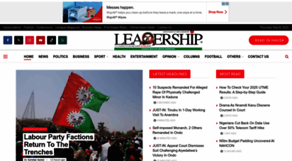 leadership.ng - leadership newspaper - breaking news, politics, business news and more