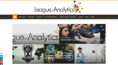 league-analytics.com - league of anlytics - data anlysis for league of legends