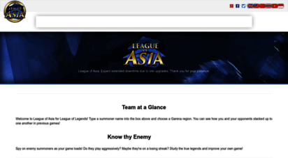 leagueofasia.com - league of asia  statistics for garena league of legends