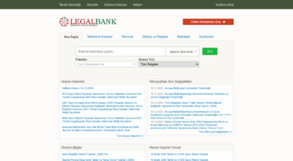 legalbank.net - legalbank - elektronik hukuk bankasi