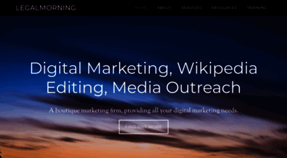 legalmorning.com - professional writing services, wikipedia editing, seo services, and wikipedia article writer.