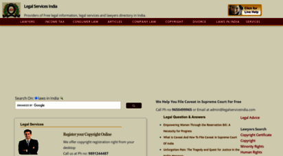 legalservicesindia.com - legal services india - laws in india, supreme court judgments, lawyers in india