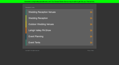 lehighvalleyspecialevents.com