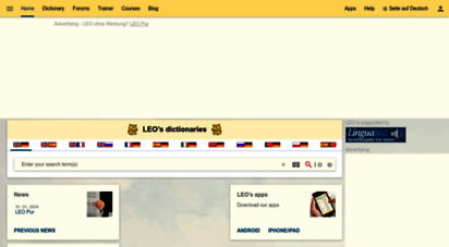 similar web sites like leo.org