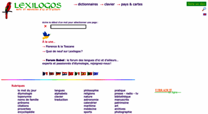 lexilogos.com - lexilogos - dictionnaires, cartes, livres en ligne - langues & pays du monde