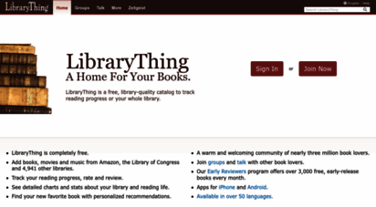 librarything.com - librarything  catalog your books online