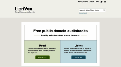 librivox.org - librivox  free public domain audiobooks