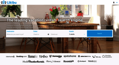 likibu.com - likibu.com - apartment rentals comparison site - house for rent, vacation rentals or private room