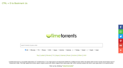 limetorrents2020.xyz - limetorrents - download verified torrents fast