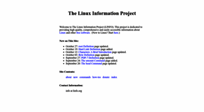 linfo.org - the linux information project linfo home page