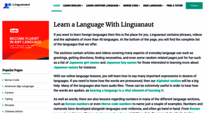 linguanaut.com - learn foreign languages