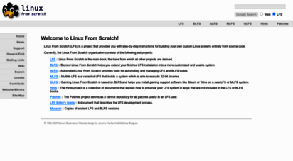 linuxfromscratch.org - welcome to linux from scratch!