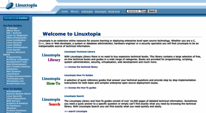 linuxtopia.org - on-line linux and open source technology books and how to guides