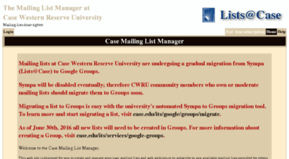 lists.case.edu