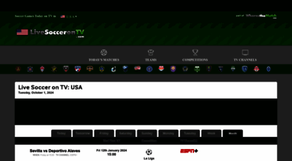livesoccerontv.com - live soccer on tv  soccer on tv listings usa