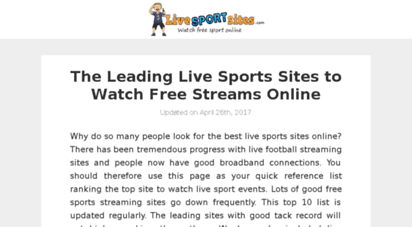 livesportsites.com
