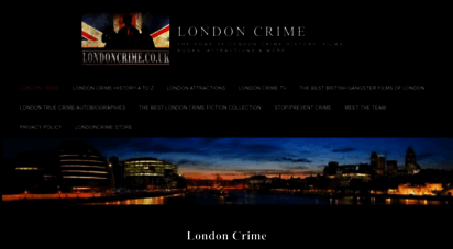 londoncrime.co.uk - london crime gangster books, films, movies, history, tourist attractions, facts