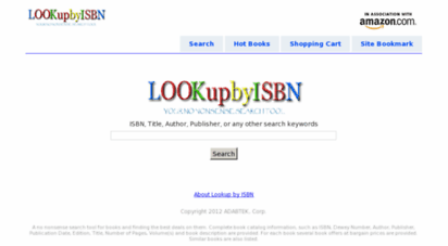 lookupbyisbn.com - lookup by isbn
