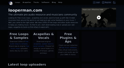 looperman.com - free loops samples acapellas vocals downloads free music