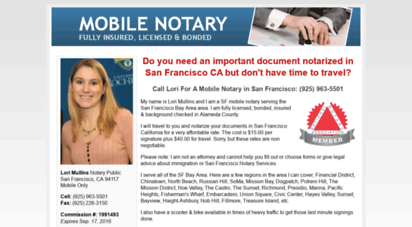 lorisfnotary.com - mobile notary public san francisco 24 hours