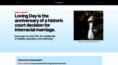 lovingday.org - loving day fights racial prejudice through education and builds multicultural community  loving day