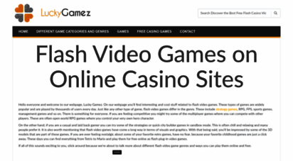 luckygamez.com - free flash games  online games flash games  online flash games