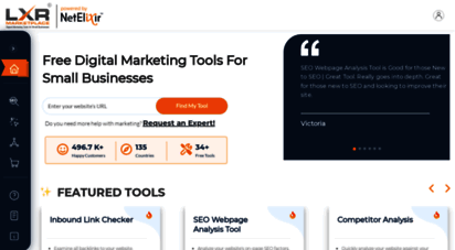 lxrmarketplace.com - free seo tools for small businesses - online seo software toolkit