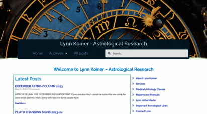lynnkoiner.com - home page: lynn koiner - astrological research