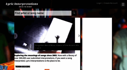 lyricinterpretations.com - lyric interpretations.com :: what does that song mean?