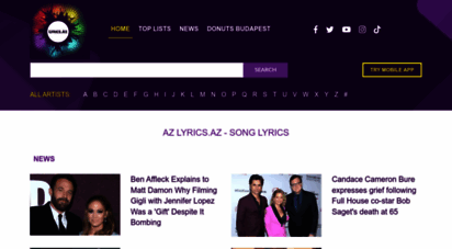lyrics.az - az lyrics.az - song lyrics & soundtracks from a to z