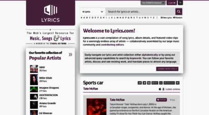 lyrics.com - lyrics.com