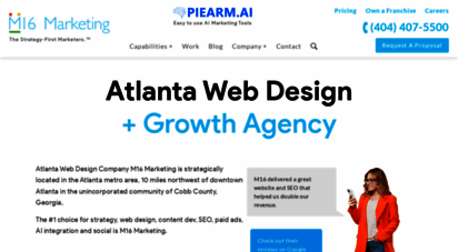 m16marketing.com - atlanta web design & full service marketing  404 407 5550