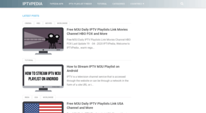 m3udaily.com - iptvpedia - free iptv m3u daily playlists link