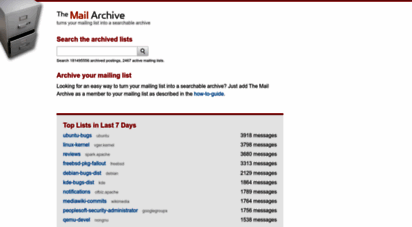 mail-archive.com - the mail archive