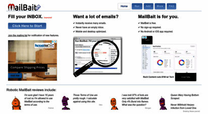 similar web sites like mailbait.info