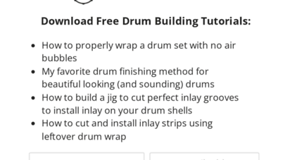 makedrums.com - how to build a custom drum set - the ultimate drum building guide to making custom drums