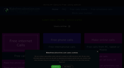 makefreecallsonline.com - free internet calls  free calls online  free international calls