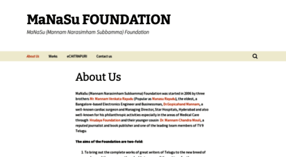 manasufoundation.com