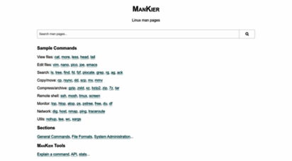 mankier.com - man pages  mankier