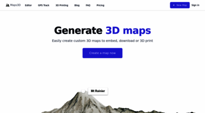 maps3d.io - maps 3d, create and download 3d maps