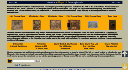 mapsofpa.com - historical maps of pennsylvania