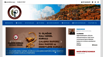 mardineczaciodasi.org.tr - mardin eczacı odası