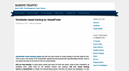 marinetraffic.org - marine traffic - vessel finder - worldwide vessel tracking