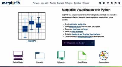 matplotlib.org - matplotlib: python plotting — matplotlib 3.3.1 docmentation