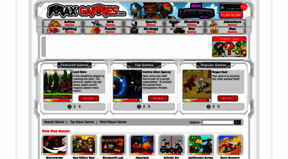 maxgames.com - max games  play free internet games to the max!