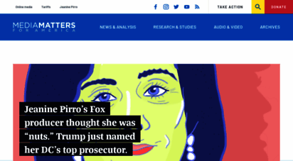 mediamatters.org - homepage  media matters for america