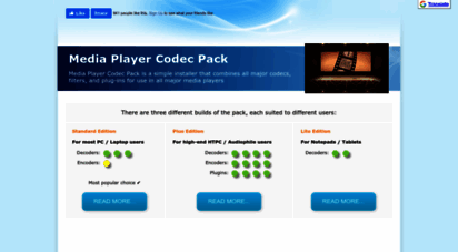 mediaplayercodecpack.com - media player codec pack for microsoft windows