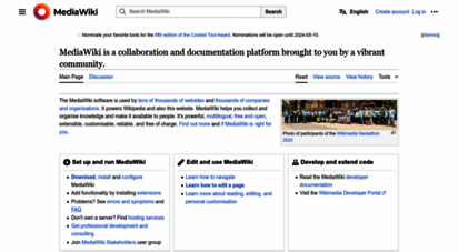similar web sites like mediawiki.org