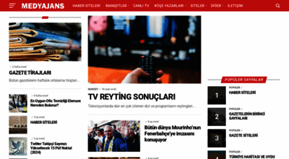 medyajans.com - medyajans.com -haber siteleri, son dakika, birinci sayfalar, köşe yazıları, son dakika, haberler, spor, magazin, medya, gazeteler,