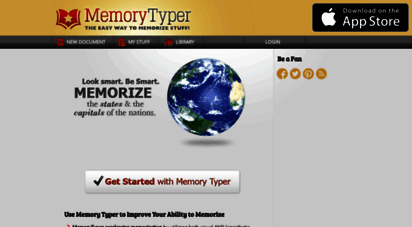 memorytyper.com - memorize - app  memory typer